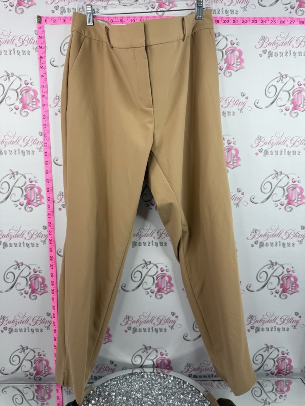 Talbots pants trouser Hampshire ankle pant brown tiki Dress Pants in Khaki
